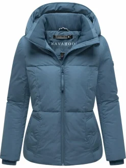 Navahoo Jacken & Westen*Damen Winterjacke - Flüsterfee 14 blau uni