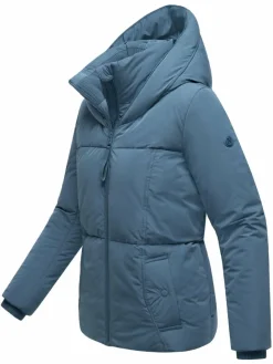 Navahoo Jacken & Westen*Damen Winterjacke - Flüsterfee 14 blau uni