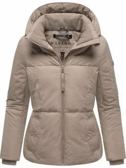 Navahoo Jacken & Westen*Damen Winterjacke - Flüsterfee 14 taupe uni
