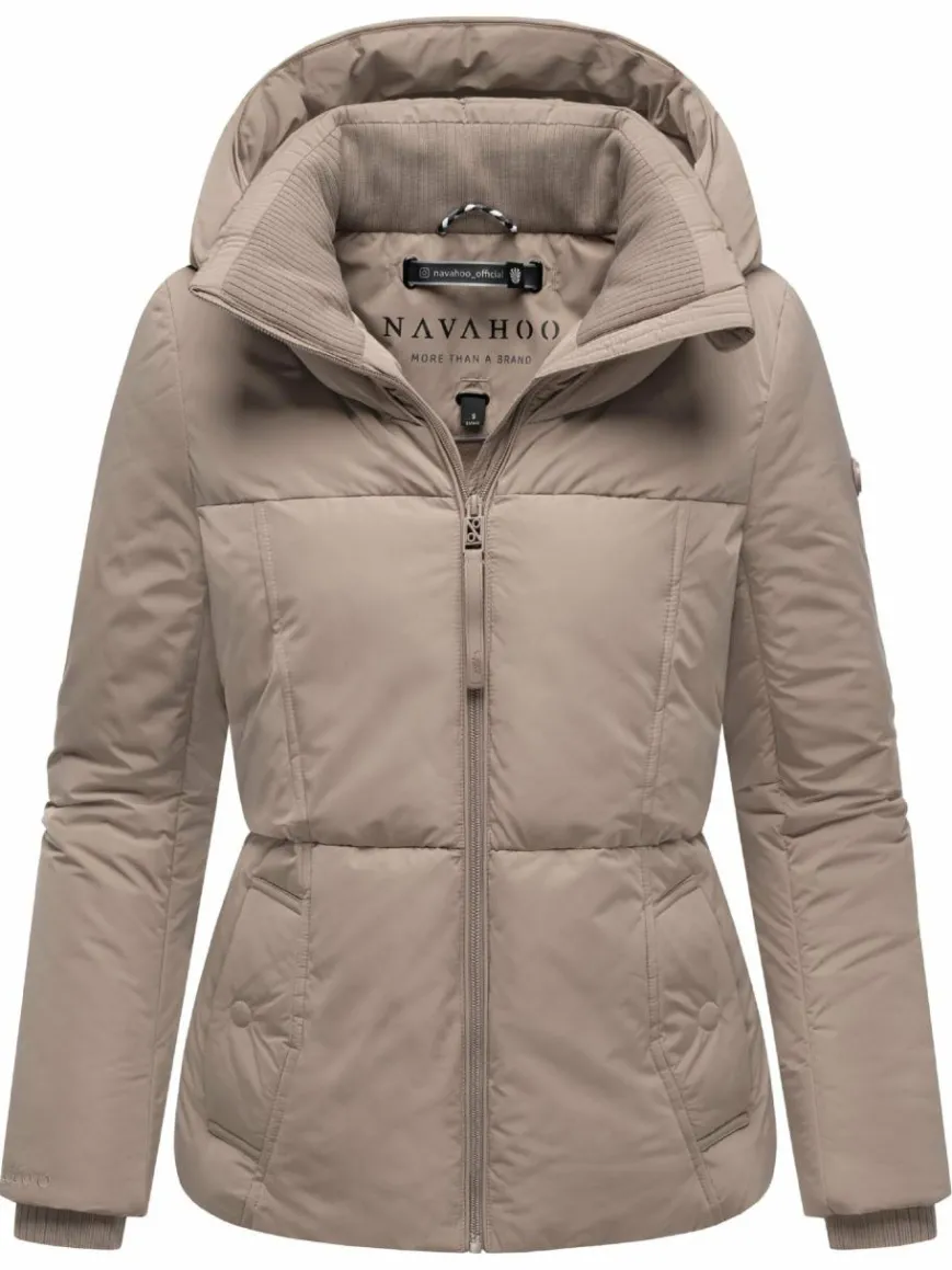 Navahoo Jacken & Westen*Damen Winterjacke - Flüsterfee 14 taupe uni