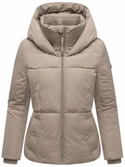 Navahoo Jacken & Westen*Damen Winterjacke - Flüsterfee 14 taupe uni