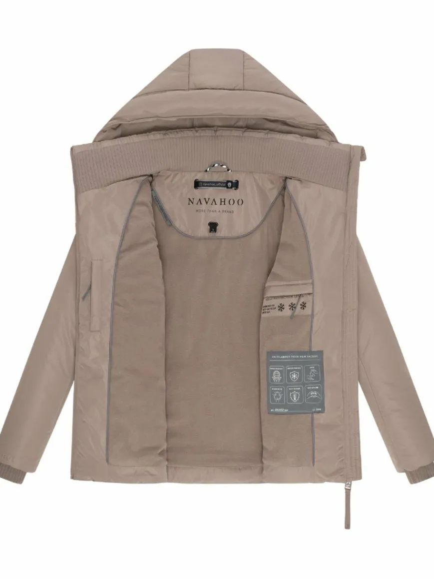 Navahoo Jacken & Westen*Damen Winterjacke - Flüsterfee 14 taupe uni