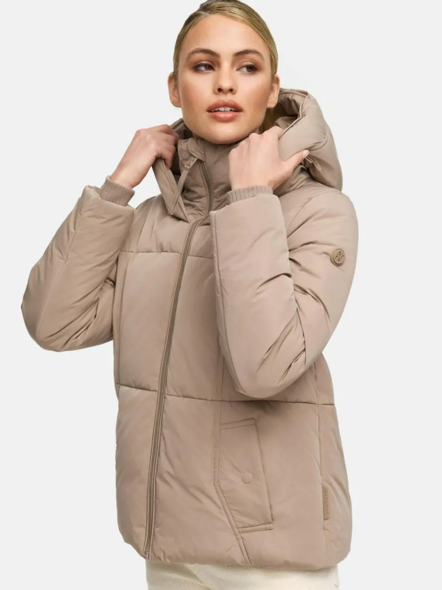Navahoo Jacken & Westen*Damen Winterjacke - Flüsterfee 14 taupe uni