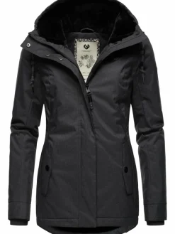Ragwear Jacken & Westen*Damen Winterjacke - Monade schwarz uni