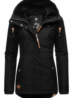 Ragwear Jacken & Westen*Damen Winterjacke - Monade schwarz uni