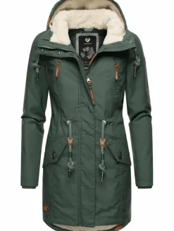 Ragwear Jacken & Westen*Damen Wintermantel - Elsie grün uni
