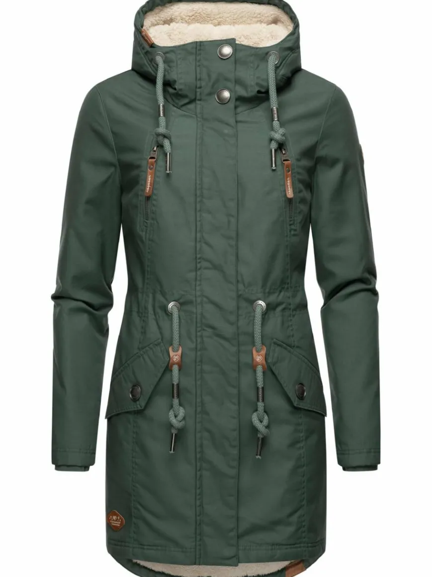 Ragwear Jacken & Westen*Damen Wintermantel - Elsie grün uni