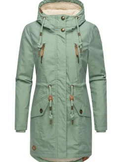 Ragwear Jacken & Westen*Damen Wintermantel - Elsie grün uni