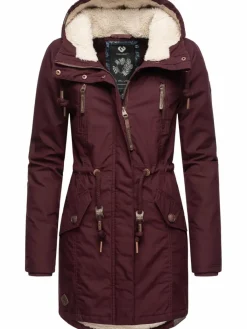 Ragwear Jacken & Westen*Damen Wintermantel - Elsie bordeaux uni