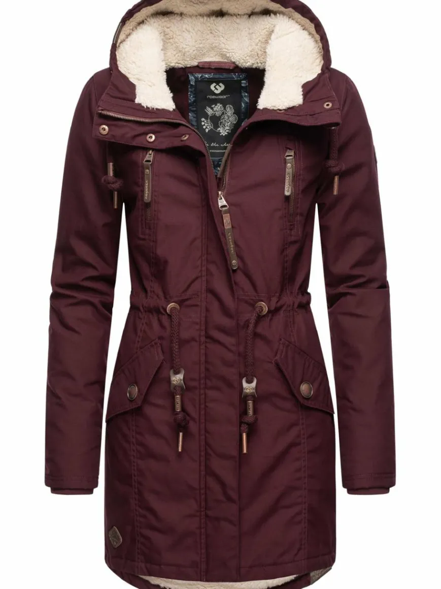 Ragwear Jacken & Westen*Damen Wintermantel - Elsie bordeaux uni