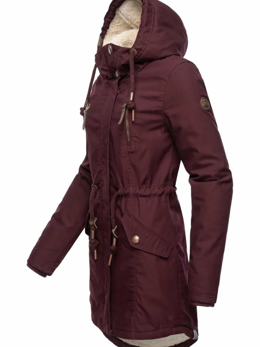 Ragwear Jacken & Westen*Damen Wintermantel - Elsie bordeaux uni