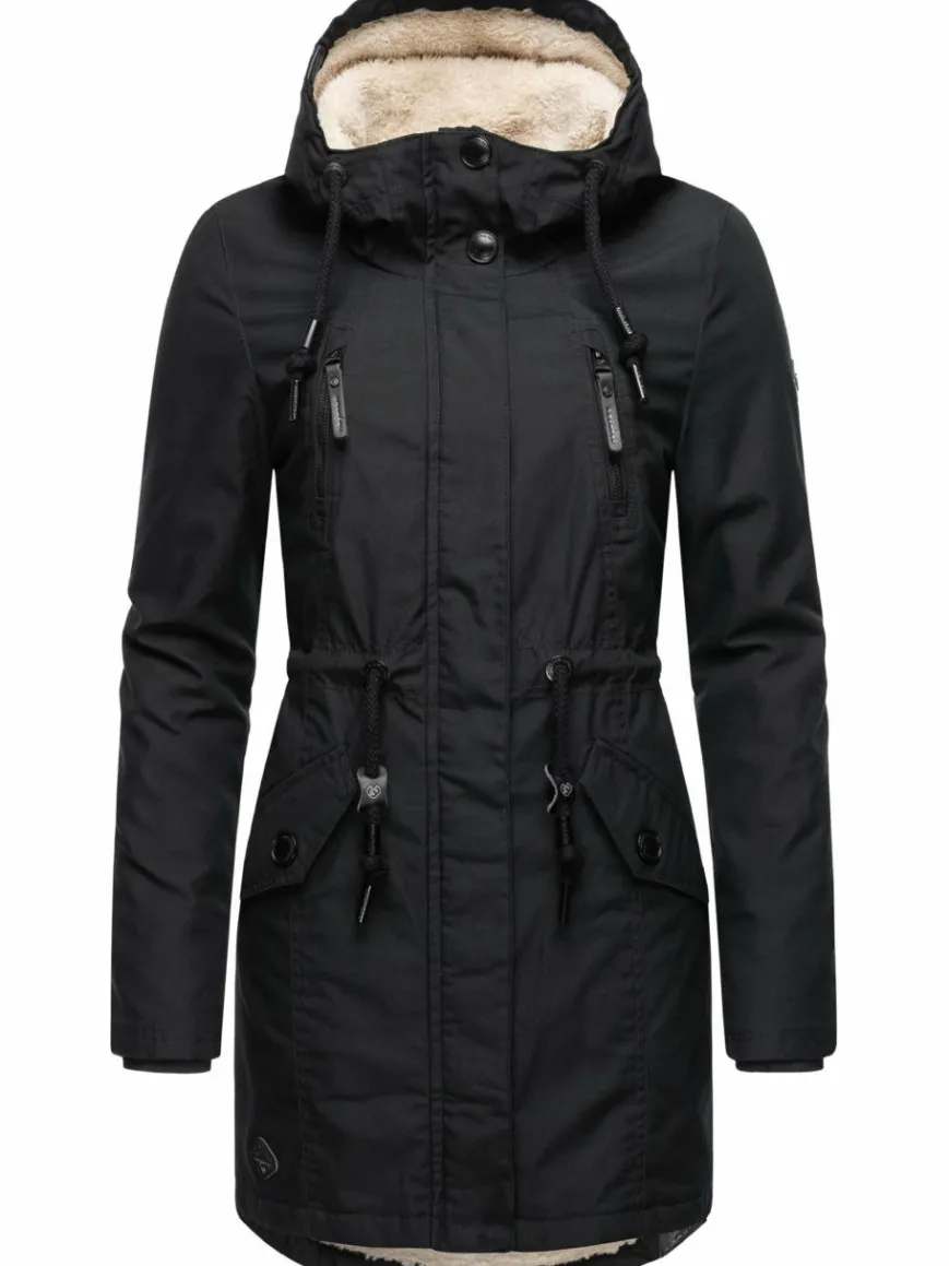 Ragwear Jacken & Westen*Damen Wintermantel - Elsie schwarz uni