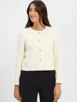 Marc Cain Collections Jacken & Westen|Blazer*Damen Wollblazer ecru uni