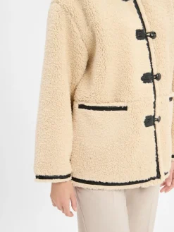 Marie Lund Jacken & Westen*Damen Wolljacke beige uni