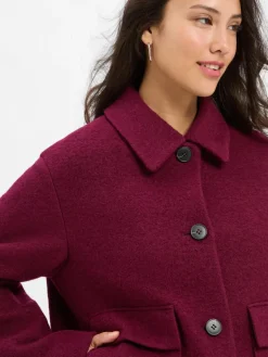 Fuchs Schmitt Jacken & Westen*Damen Wolljacke bordeaux uni