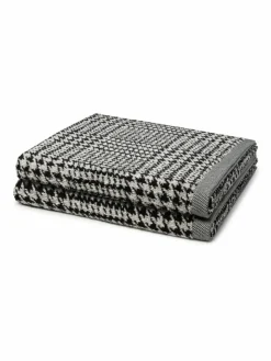 Möve Heimtextilien*Handtuchset 2-teilig - Brooklyn schwarz gemustert