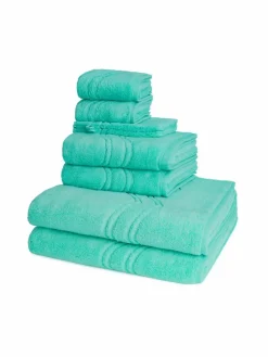 Ross Heimtextilien*Handtuchset 8-teilig - Cashmere feeling türkis uni