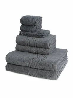 Ross Heimtextilien*Handtuchset 8-teilig - Cashmere feeling grau uni