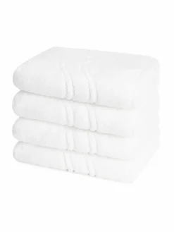 Ross Heimtextilien*Handtuchset 4-teilig - Cashmere feeling weiß uni