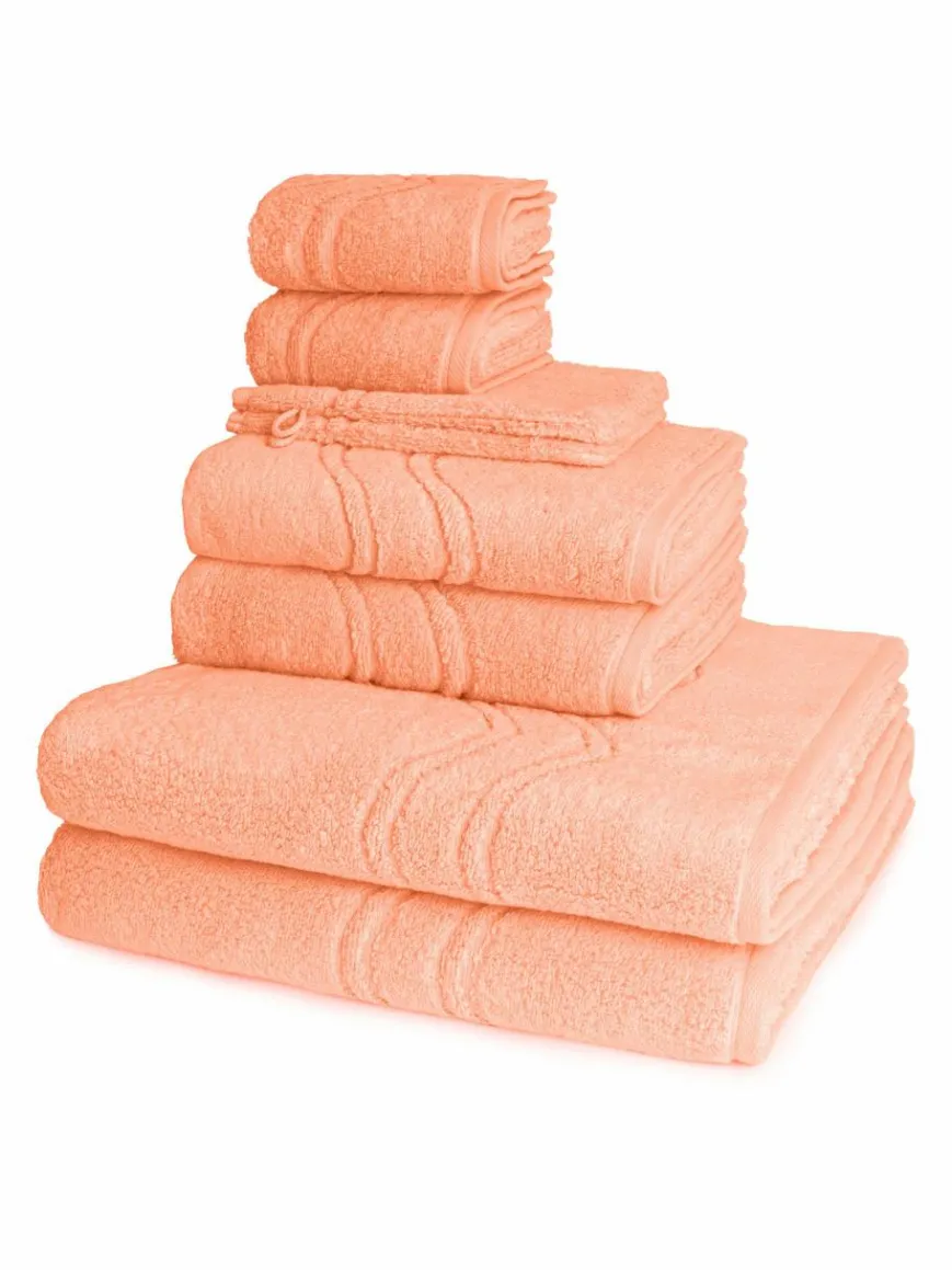 Ross Heimtextilien*Handtuchset 8-teilig - Cashmere feeling orange uni