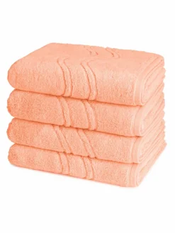 Ross Heimtextilien*Handtuchset 4-teilig - Cashmere feeling orange uni