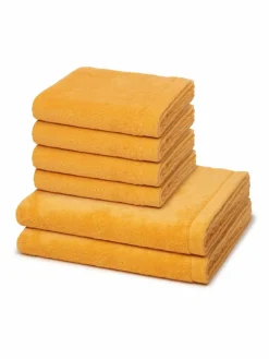 Cawö Heimtextilien*Handtuchset 6-teilig - Lifestyle orange uni
