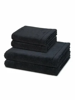 Cawö Heimtextilien*Handtuchset 2-teilig - Lifestyle schwarz uni