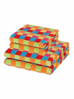 Cawö Heimtextilien*Handtuchset 2-teilig - Lifestyle mehrfarbig kariert