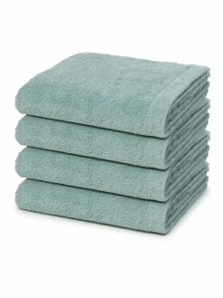 Cawö Heimtextilien*Handtuchset 4-teilig - Lifestyle grün uni