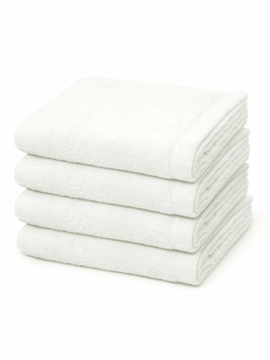 Cawö Heimtextilien*Handtuchset 4-teilig - Lifestyle weiß uni
