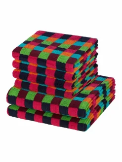 Cawö Heimtextilien*Handtuchset 6-teilig - Lifestyle mehrfarbig kariert