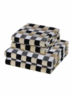 Cawö Heimtextilien*Handtuchset 2-teilig - Lifestyle grau kariert