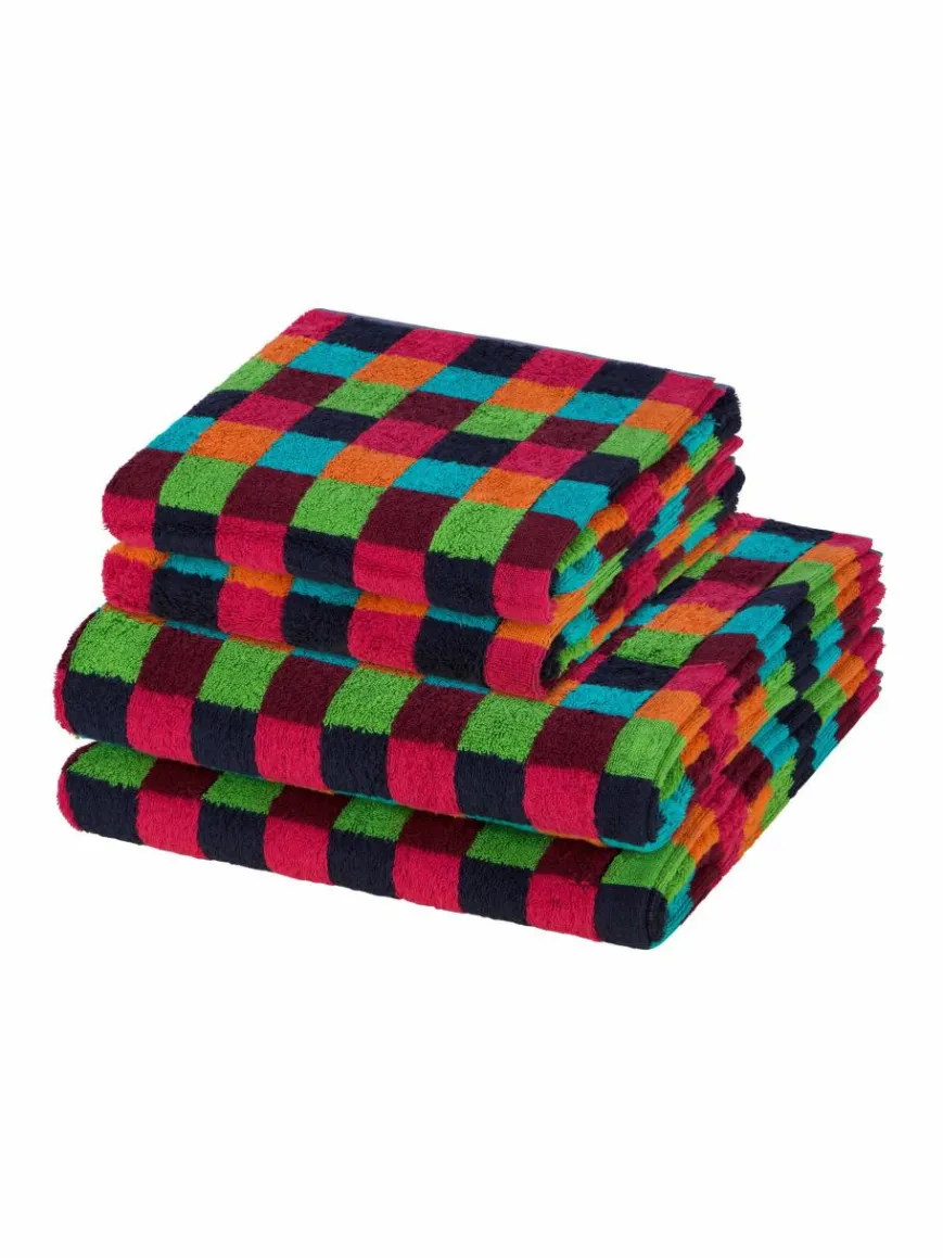 Cawö Heimtextilien*Handtuchset 2-teilig - Lifestyle mehrfarbig kariert