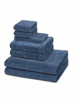 Cawö Heimtextilien*Handtuchset 8-teilig - Lifestyle blau uni