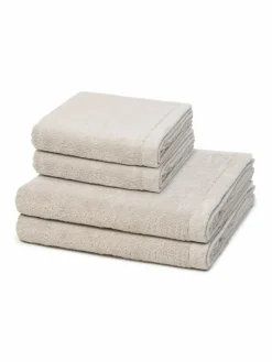 Cawö Heimtextilien*Handtuchset 2-teilig - Lifestyle beige uni