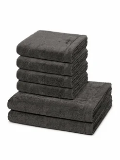 Cawö Heimtextilien*Handtuchset 6-teilig - Lifestyle grau uni