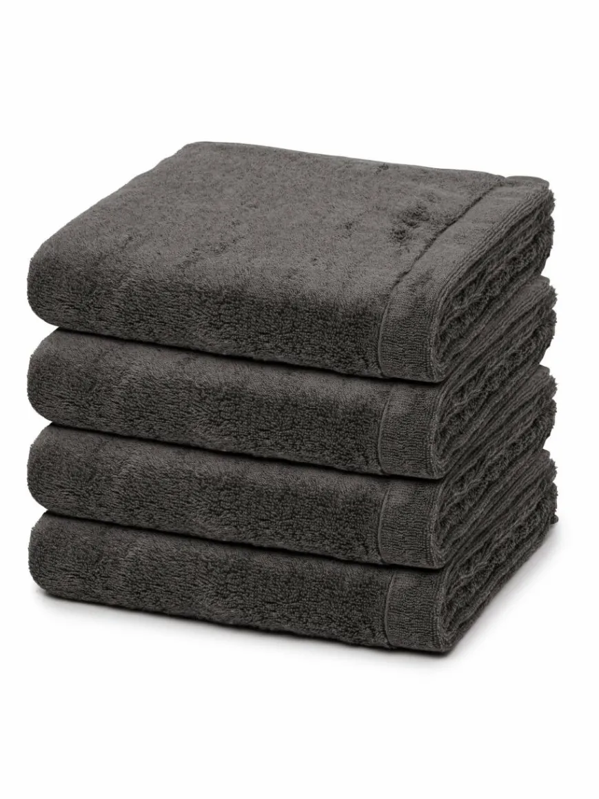 Cawö Heimtextilien*Handtuchset 4-teilig - Lifestyle grau uni