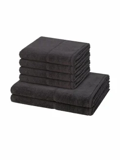 Möve Heimtextilien*Handtuchset 6-teilig - Pearl grau uni