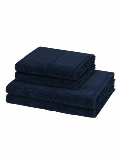 Möve Heimtextilien*Handtuchset 2-teilig - Pearl blau uni