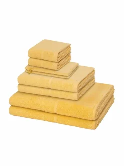 Möve Heimtextilien*Handtuchset 8-teilig - Pearl gelb uni
