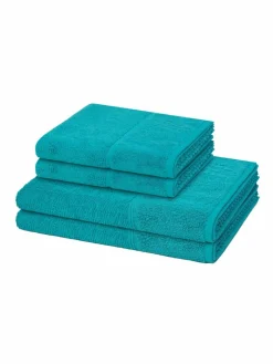 Möve Heimtextilien*Handtuchset 2-teilig - Pearl türkis uni