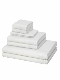 Möve Heimtextilien*Handtuchset 8-teilig - Pearl weiß uni