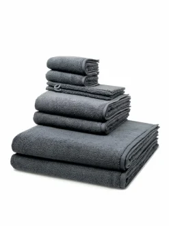 Ross Heimtextilien*Handtuchset 8-teilig - Sensual Skin grau uni