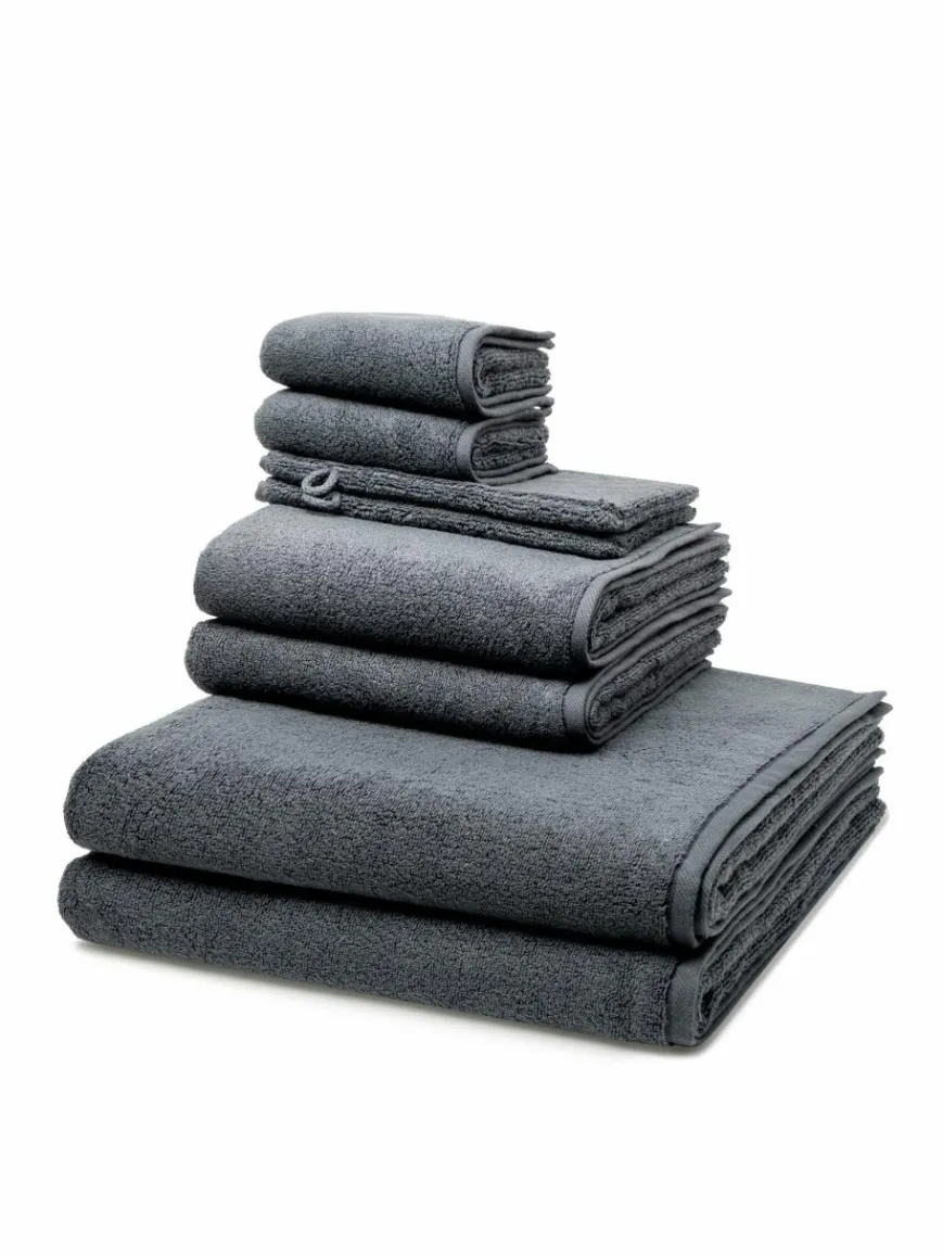 Ross Heimtextilien*Handtuchset 8-teilig - Sensual Skin grau uni