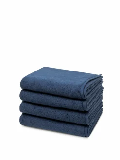 Ross Heimtextilien*Handtuchset 4-teilig - Sensual Skin blau uni