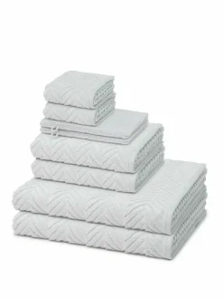 Ross Heimtextilien*Handtuchset 8-teilig - Sensual Skin grau uni