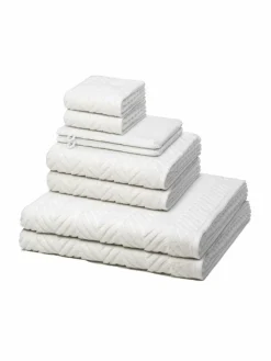 Ross Heimtextilien*Handtuchset 8-teilig - Sensual Skin weiß uni