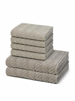 Ross Heimtextilien*Handtuchset 6-teilig - Sensual Skin braun uni