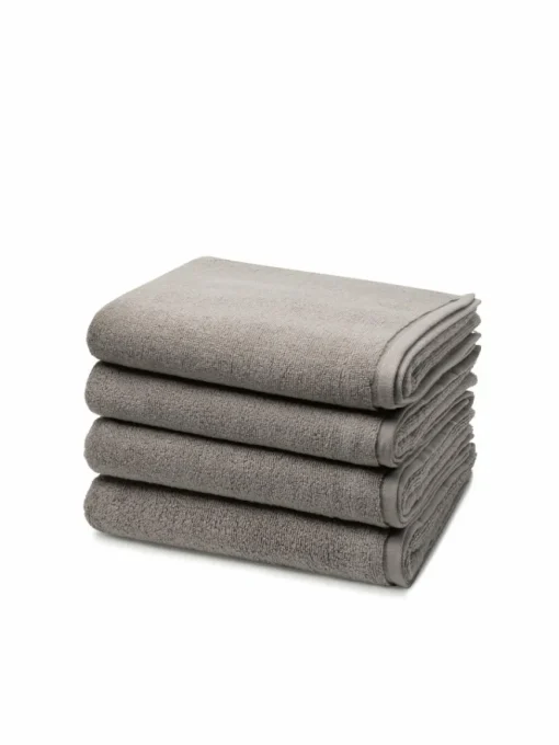 Ross Heimtextilien*Handtuchset 4-teilig - Sensual Skin grau uni