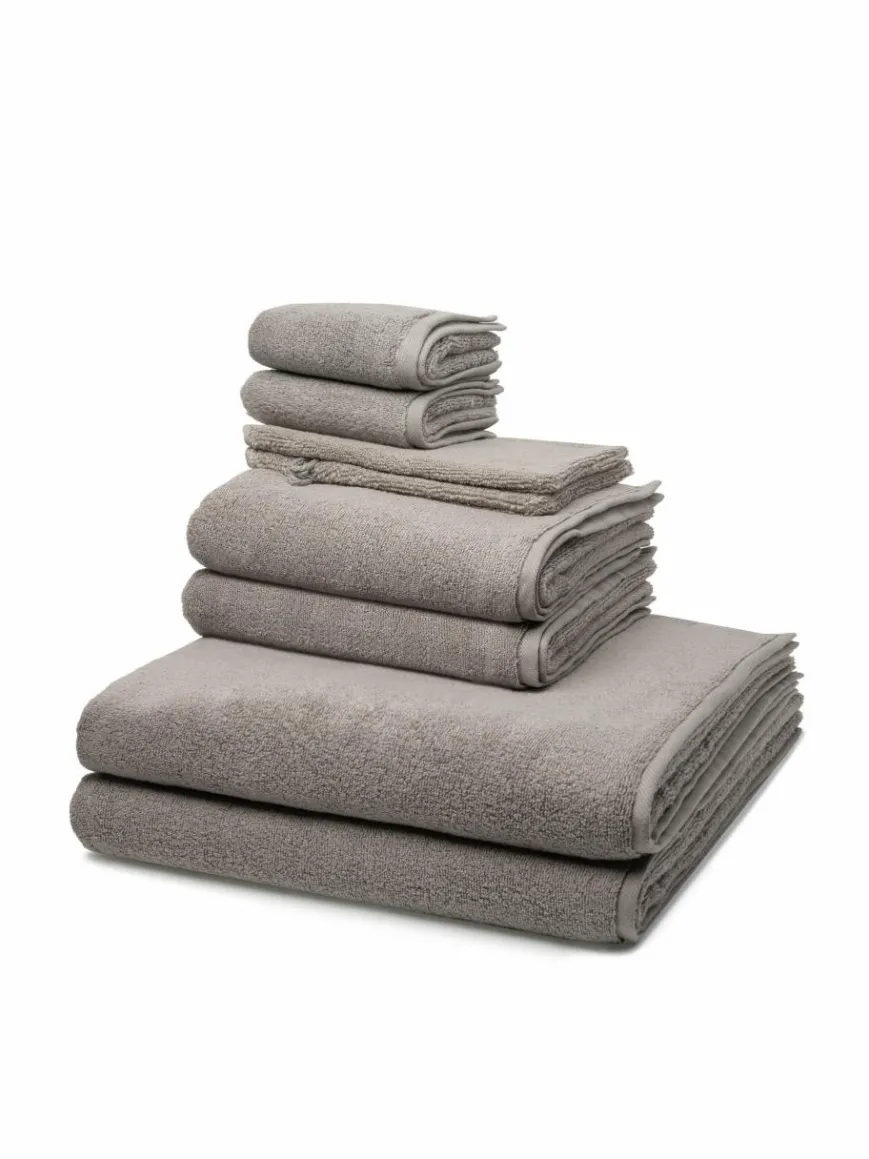 Ross Heimtextilien*Handtuchset 8-teilig - Sensual Skin grau uni